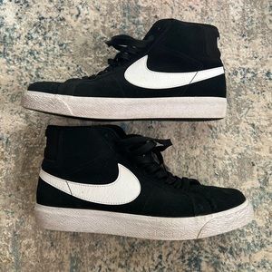 Nike Blazers Black Suede